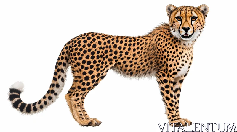 AI ART Graceful Cheetah in Natural Pose