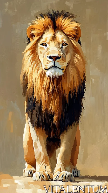 AI ART Regal Lion Art