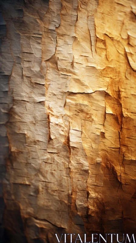 Golden Rays on Weathered Wood: A Study in Atmospheric Light and Texture AI Image