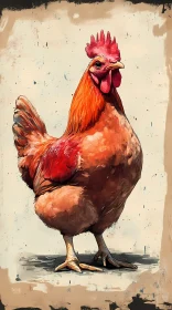 Charming Poultry Art