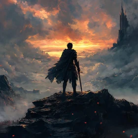 Lone Warrior and Distant Castle