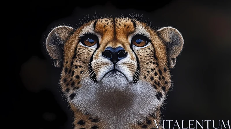 Cheetah Close-Up AI Image