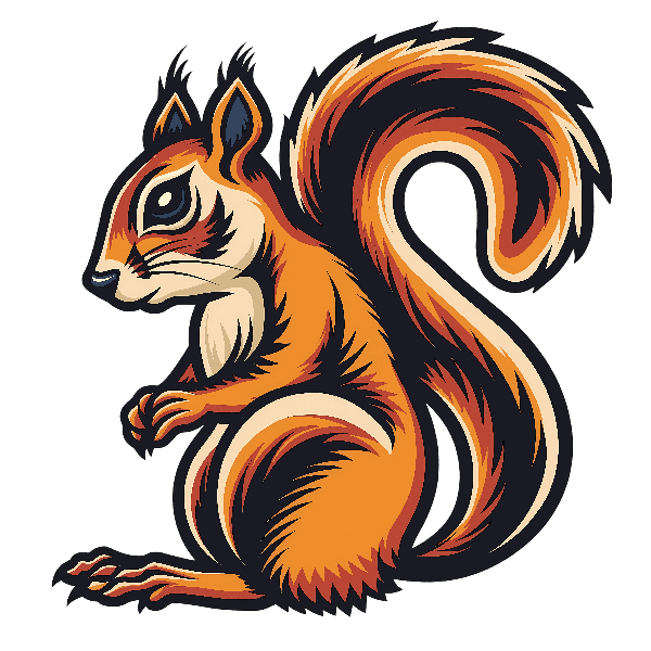 Artistic Squirrel Design