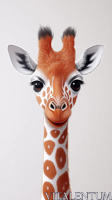 AI ART Surreal Giraffe Art Portrait