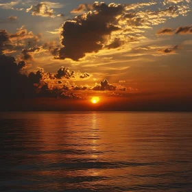 Peaceful Ocean Sunset