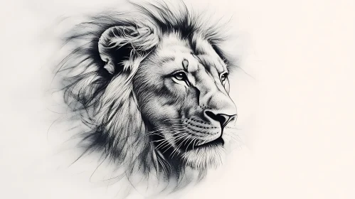 Lion Head Sketch