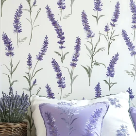 Serene Lavender Floral Decor for Interiors