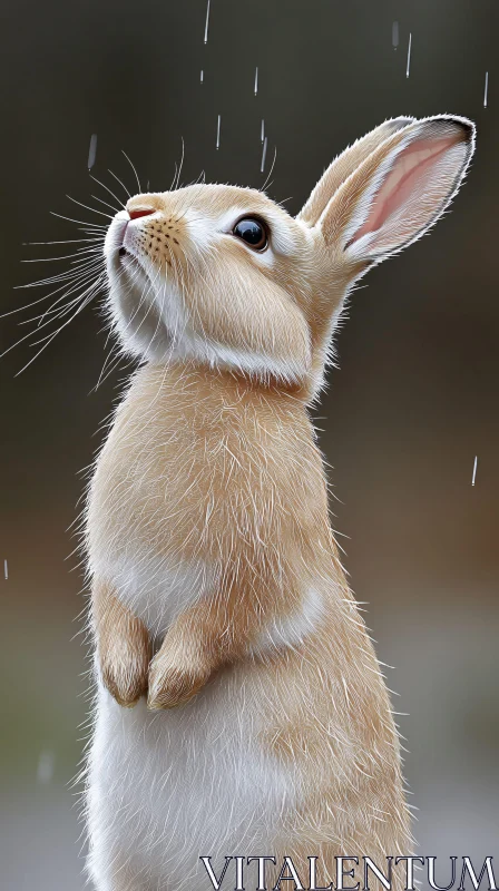 AI ART Captivating Image of a Curious Bunny