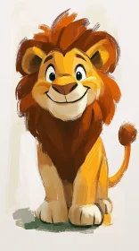 Cheerful Lion Artwork