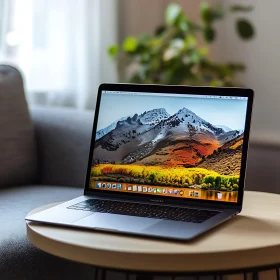 Minimalist Desk Setup Featuring Modern Laptop