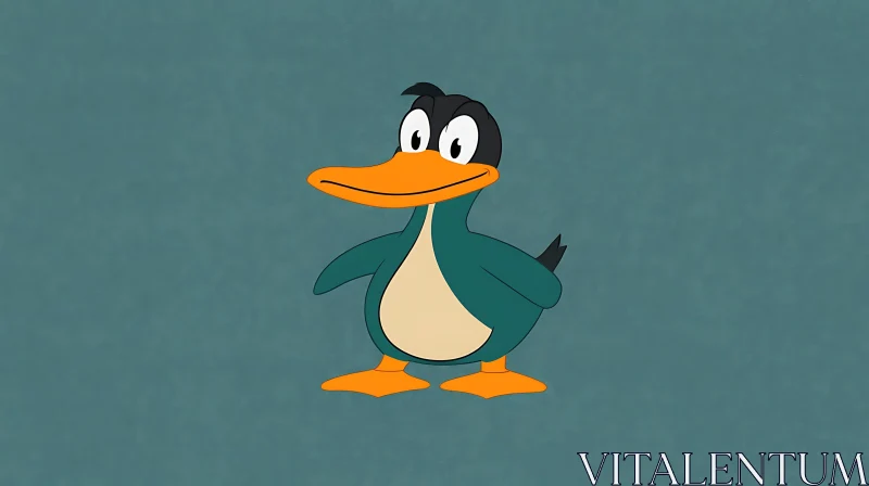 AI ART Animated Duck Portrait