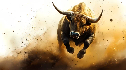 Mighty Bull in Action