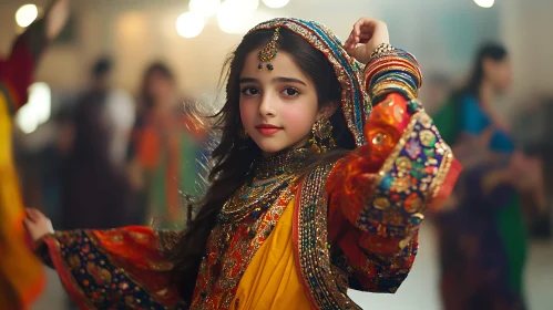 Young Girl in Ethnic Attire