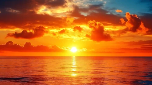 Tranquil Seascape at Sunset