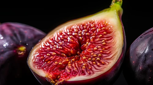 Splendid Macro Photography of Halved Figs