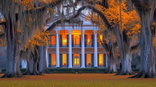 Traditional White House in Late Autumn | Lee's Landing, Louisiana