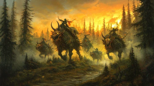 Forest of Dark Riders