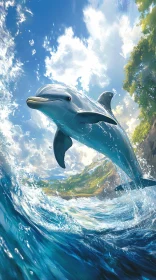 Dolphin in Ocean