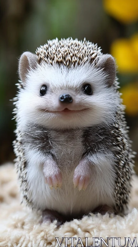 Charming Hedgehog Bliss AI Image