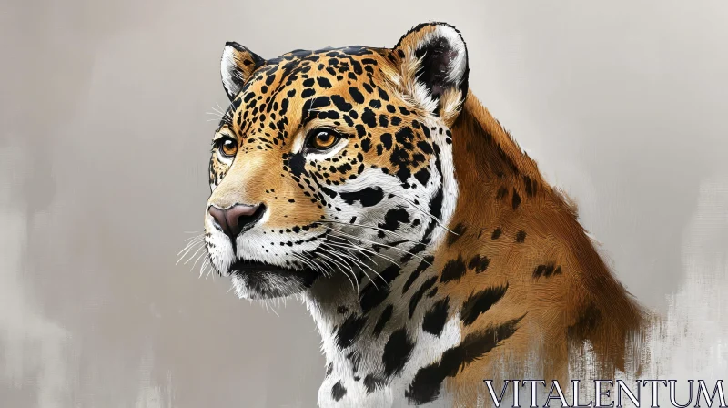 Jaguar Art: Nature's Majesty on Canvas AI Image