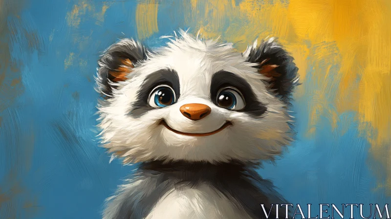 Charming Panda Illustration AI Image