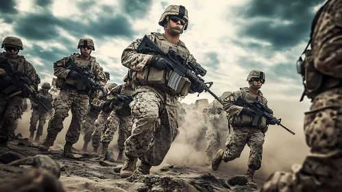 Troops on the Move: A Study in Resolve