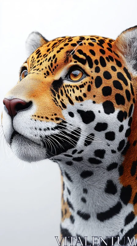 Majestic Leopard Close-Up AI Image