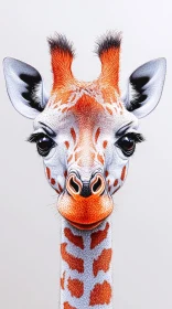 Giraffe Art Close-Up