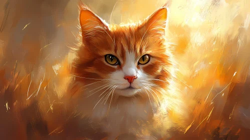 Artistic Ginger Cat