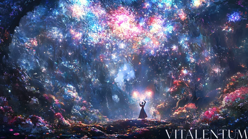 AI ART Celestial Forest Dreamscape