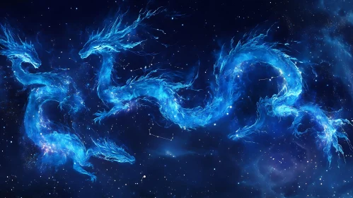 Blue Dragons in Space