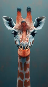 Giraffe Close-up Portrait