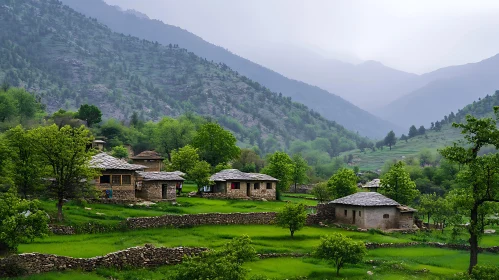 Picturesque Mountain Village