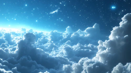 Dreamy Sky Above the Clouds