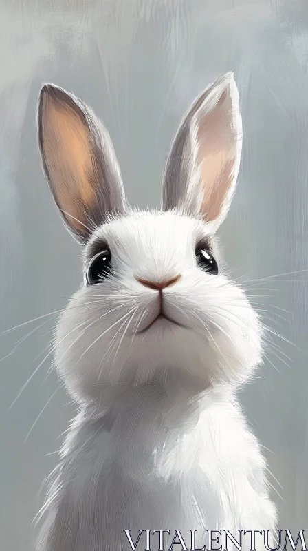 AI ART Gentle Bunny Image