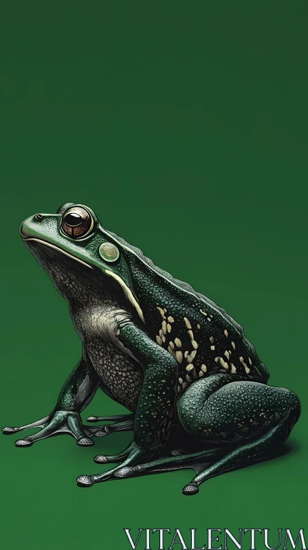 Detailed Amphibian Artwork AI Image