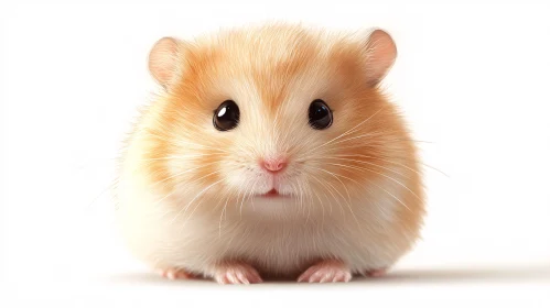 Fluffy Hamster Close-Up