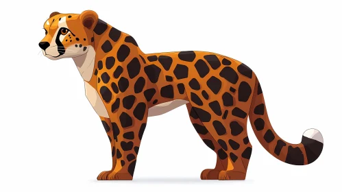 Stylized Leopard Art