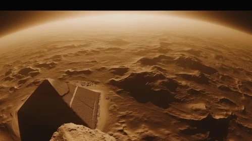 Golden Martian Sunrise Over Syrian Civilization - Experimental Cinematography