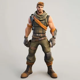 Cartoon Soldier Character Design