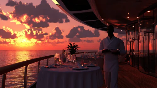 Sunset Dinner on a Luxury Yacht