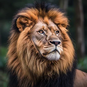 Lion with Golden Mane