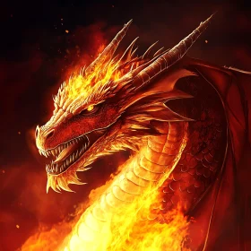 Dragon Ablaze: Fantasy Art