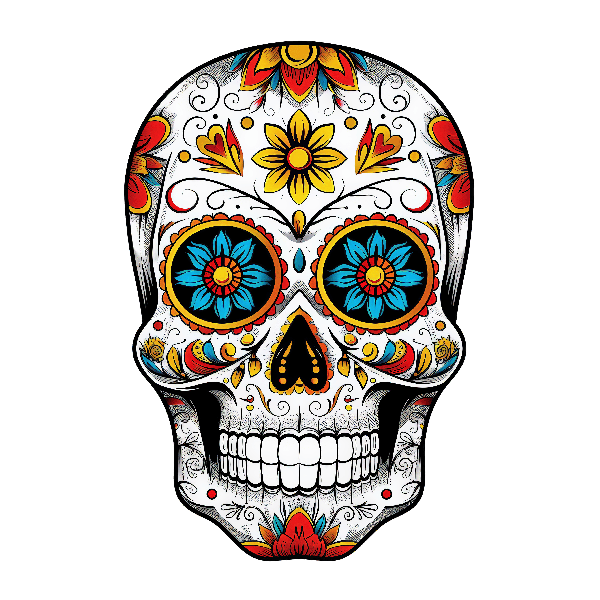 Day of the Dead Skull Art