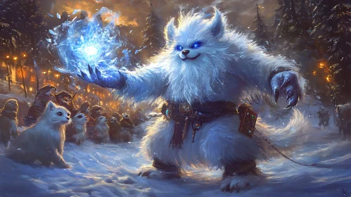 Winter Magic Monster Conjuring Ice Orb