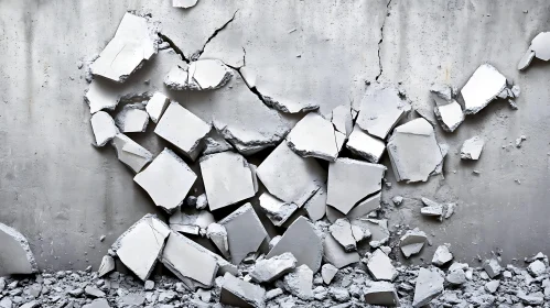 Grey Concrete Debris