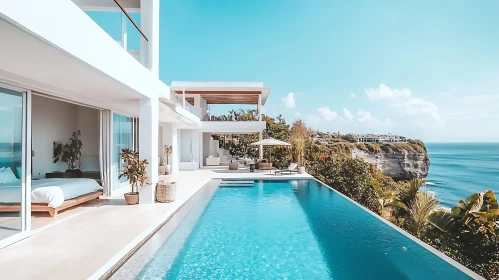 Modern Cliffside Mansion with Infinity Pool