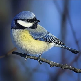 Elegant Blue Tit Portrait