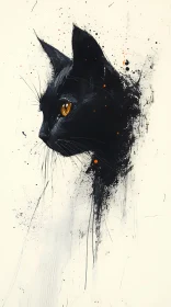 Abstract Feline Art