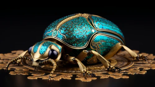 Blue and Gold Beetle: A Study in Timeless Elegance